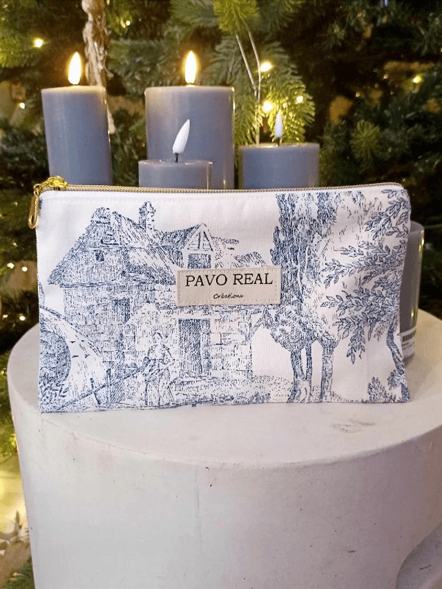 Pochettes plate en toile de Jouy