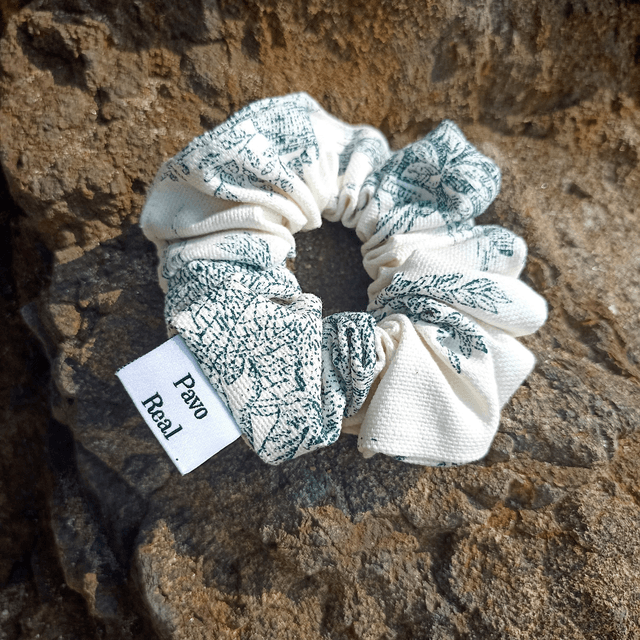 Chouchou en toile de Jouy