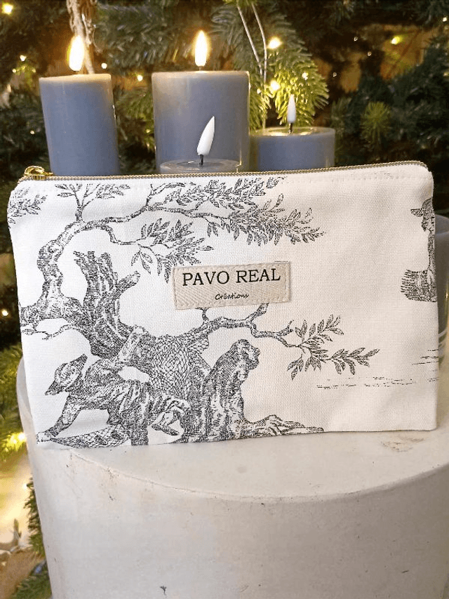 Pochettes plate en toile de Jouy